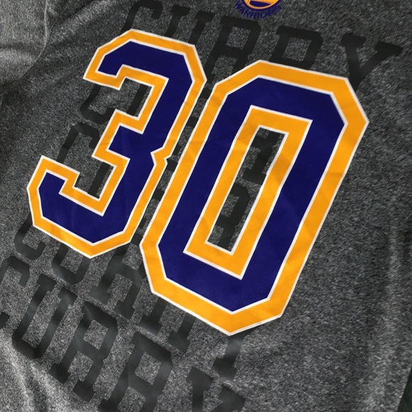 Golden State Warriors Curry 30 NBA Grey Tee Shirt - Picture 6 of 7
